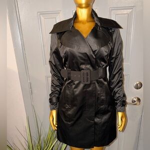 Sugarfly Black Belted Trench Coat